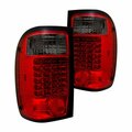 Laptopdigitalme LED Tail Lights for 2001-2005 Ford Ranger - Red Smoke LA3881213